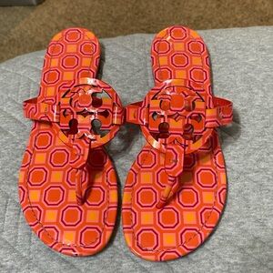 Authentic Tory Burch Miller Printed Patent Leather size 7
